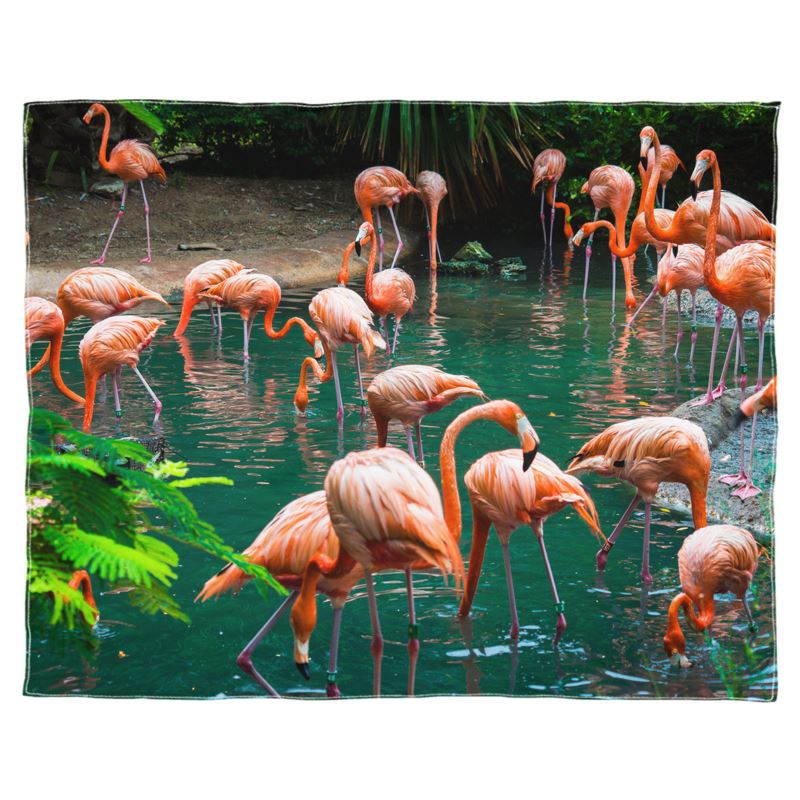 Pretty Flamingos Luxury Silk Scarf